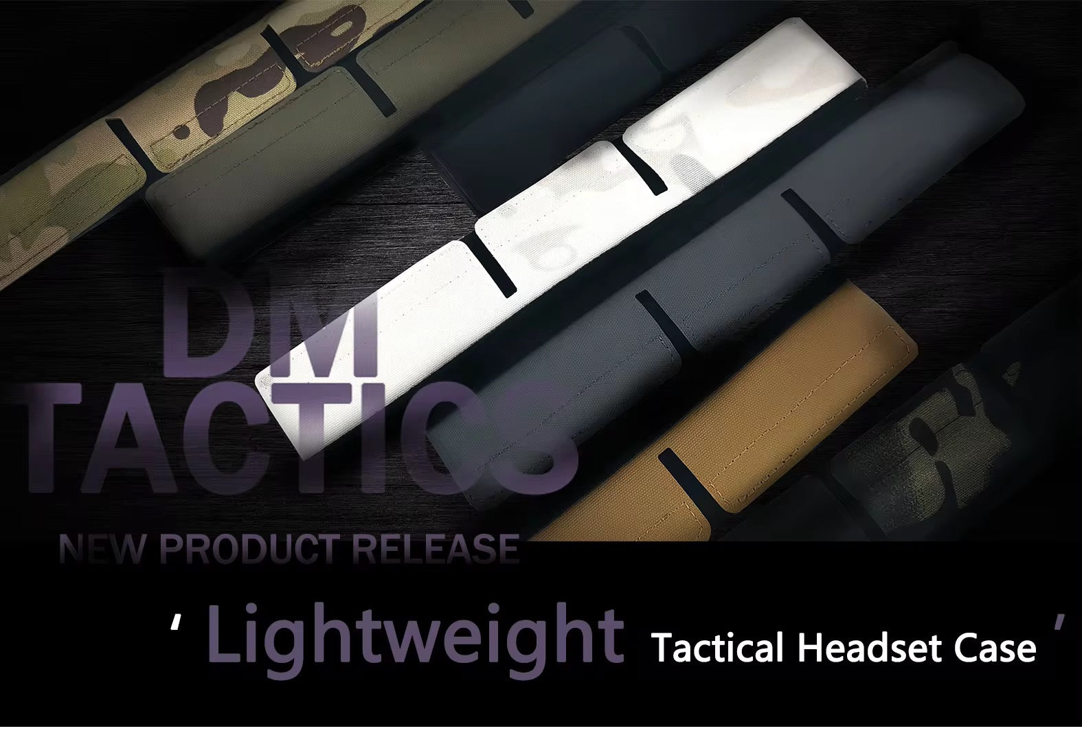 DMgear Light Weight Tactical Headset Headband Laser Cut Design - APEXTAC GEAR
