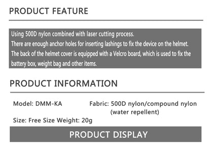 DMgear DM Original Helmet Cover for AF Helmet - APEXTAC GEAR