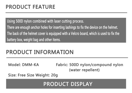 DMgear DM Original Helmet Cover for AF Helmet - APEXTAC GEAR