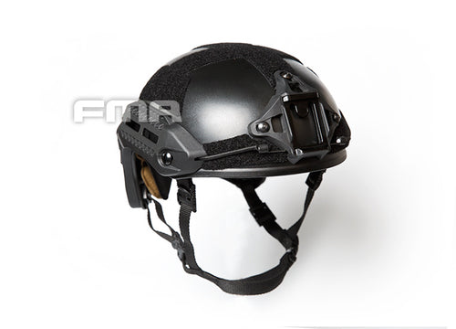 FMA MT FLX Protective Tactical Helmet Outdoor Training Paintball - BLACK - APEXTAC GEAR