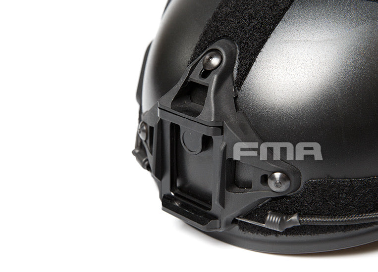 FMA MT FLX Protective Tactical Helmet Outdoor Training Paintball - BLACK - APEXTAC GEAR