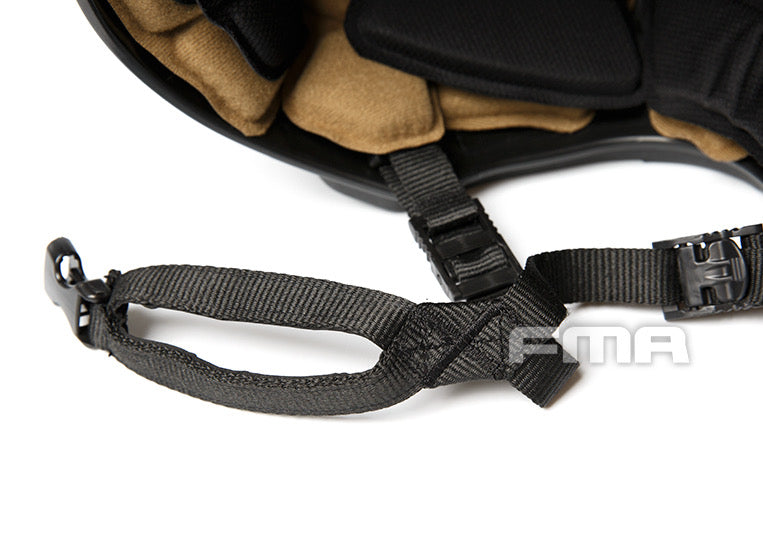 FMA MT FLX Protective Tactical Helmet Outdoor Training Paintball - BLACK - APEXTAC GEAR