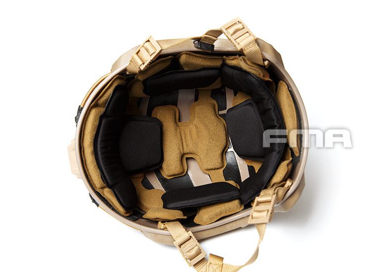 FMA MT FLX Protective Tactical Helmet Outdoor Training Paintball - FDE - APEXTAC GEAR