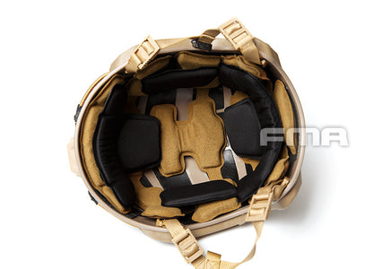 FMA MT FLX Protective Tactical Helmet Outdoor Training Paintball - FDE - APEXTAC GEAR