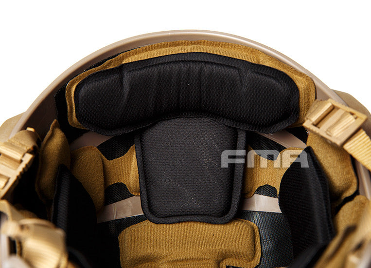 FMA MT FLX Protective Tactical Helmet Outdoor Training Paintball - FDE - APEXTAC GEAR
