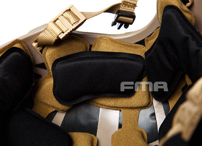 FMA MT FLX Protective Tactical Helmet Outdoor Training Paintball - FDE - APEXTAC GEAR