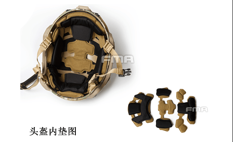 FMA MT FLX Protective Tactical Helmet Outdoor Training Paintball - FDE - APEXTAC GEAR