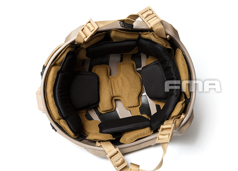 FMA MT FLX Protective Tactical Helmet Outdoor Training Paintball - TAN - APEXTAC GEAR