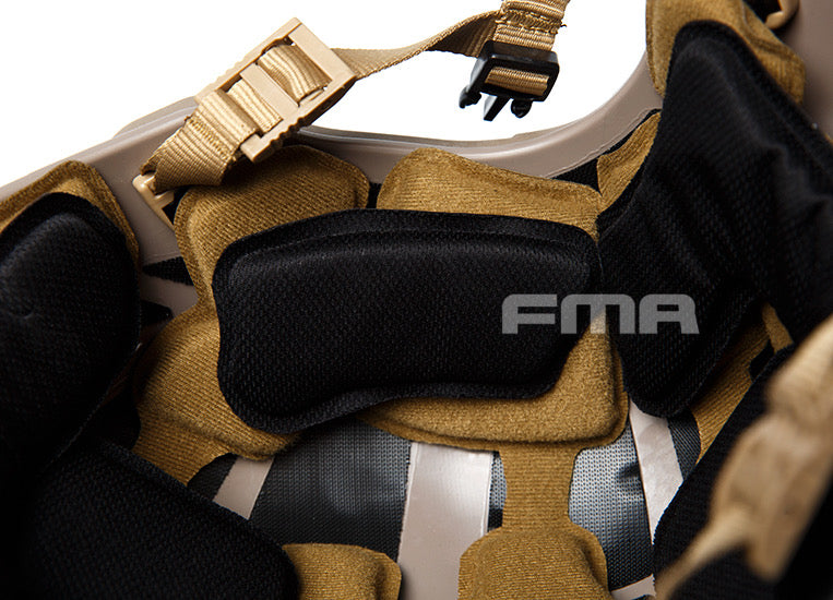 FMA MT FLX Protective Tactical Helmet Outdoor Training Paintball - TAN - APEXTAC GEAR