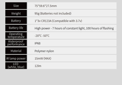 FMA Neptune 5 Diving Marker Light Waterproof Ipx68 Search and Rescue Strobe - OD - APEXTAC GEAR
