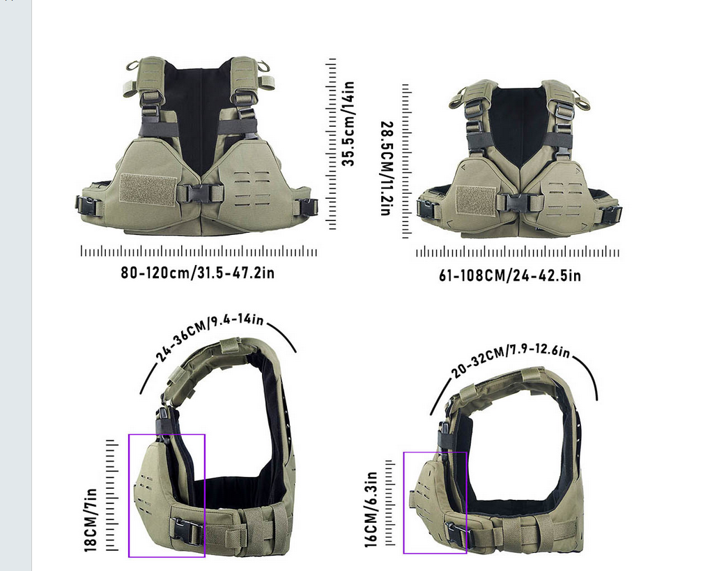 DM Gear Tactical Bikini Breastplate Plate Carrier Armor - APEXTAC GEAR