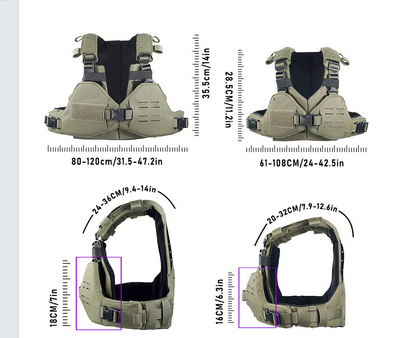 DM Gear Tactical Bikini Breastplate Plate Carrier Armor - APEXTAC GEAR