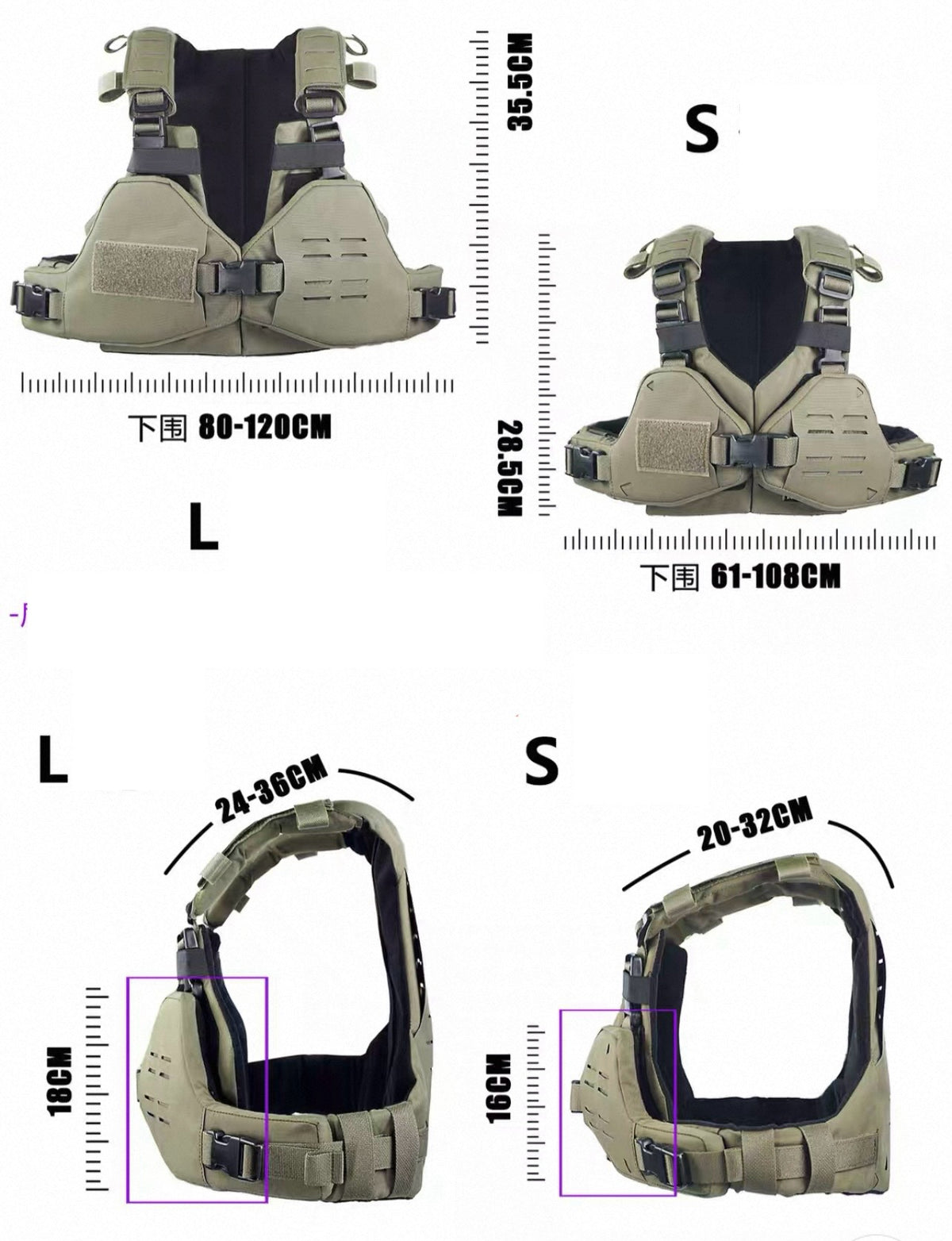 DM Gear Tactical Bikini Breastplate Plate Carrier Armor - APEXTAC GEAR