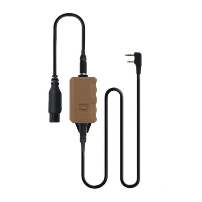 FMA FCS Headset Military Gear Communication V20 PTT - TAN - APEXTAC GEAR