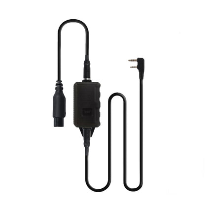 FMA FCS Headset Military Gear Communication V20 PTT - BLACK - APEXTAC GEAR