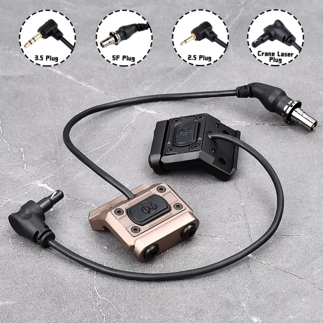 WADSN M-Button Offset Rail Mount Pressure Switch for Flashlight / Laser Unit - APEXTAC GEAR