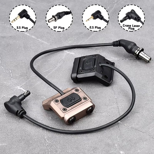 WADSN M-Button Offset Rail Mount Pressure Switch for Flashlight / Laser Unit - APEXTAC GEAR