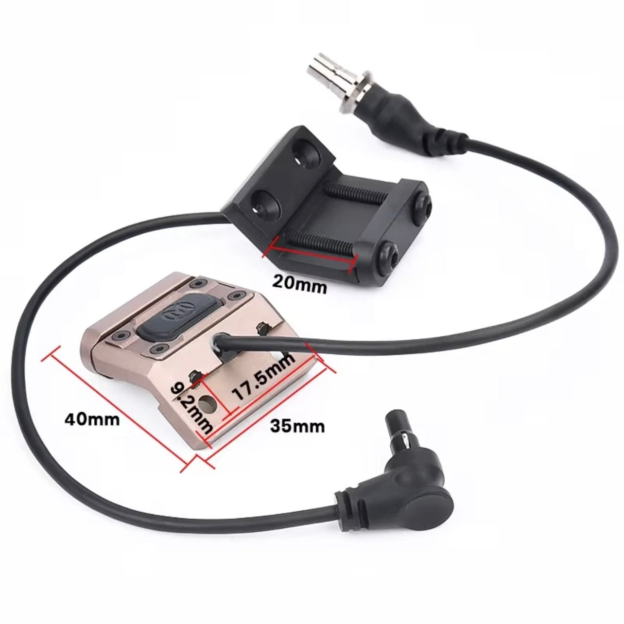 WADSN M-Button Offset Rail Mount Pressure Switch for Flashlight / Laser Unit - APEXTAC GEAR