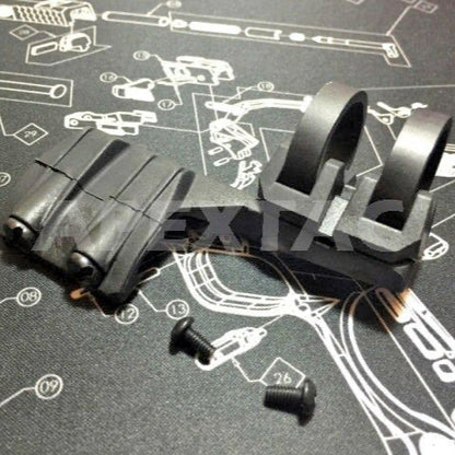 FMA FR Battery Clip Offset Flashlight Rail Mount for Surefire Light (Black RHS) - APEXTAC GEAR