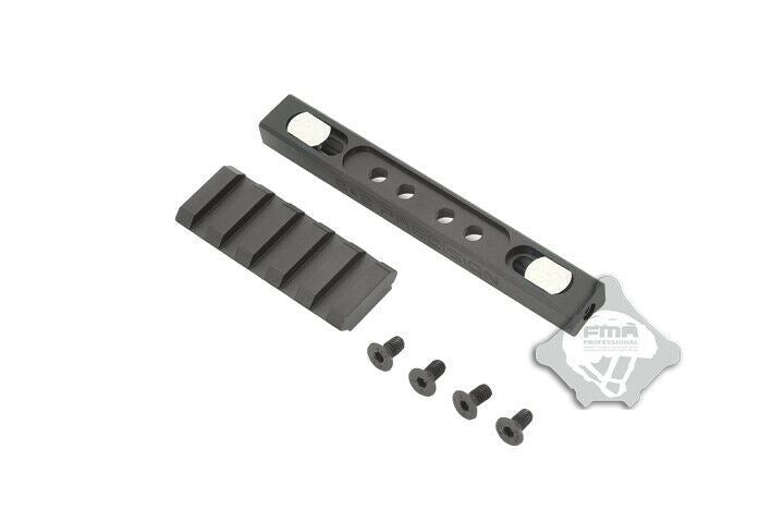 FMA CNC 45 Degree Aluminium LOWPRO Flashlight Mount for Rail - BLACK (TB858) - APEXTAC GEAR