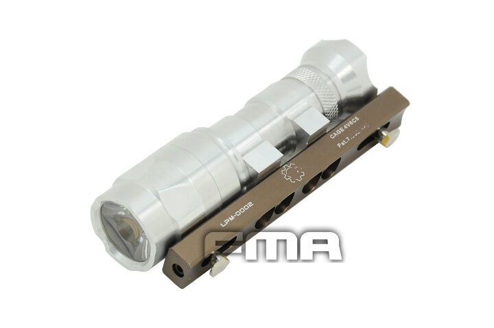FMA Aluminum LOWPRO Rail Mount for Surefire M300 M600 Scout Light Series - TAN - APEXTAC GEAR