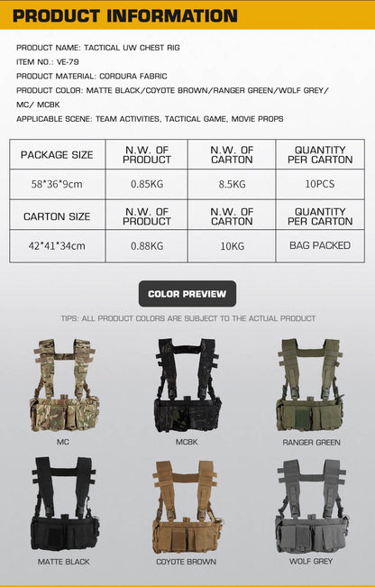 WOSPORT UW Tactical Patrol Chest Rig (VE-79) - APEXTAC GEAR