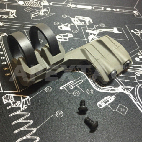 FMA FR Battery Clip Offset Flashlight Rail Mount for Surefire Light (Green LHS) - APEXTAC GEAR