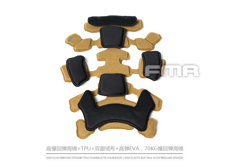 FMA MT Helmet Pads Internal Protective Cushion TPU + EVA (TB1275) - APEXTAC GEAR
