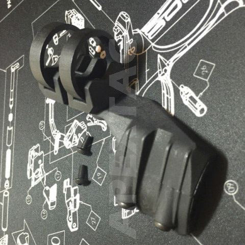 FMA FR Battery Clip Offset Flashlight Rail Mount for Surefire Light (BK LHS) - APEXTAC GEAR