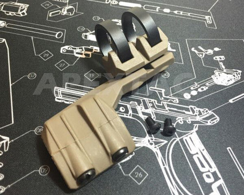 FMA FR Battery Clip Offset Flashlight Rail Mount for Surefire Light (TAN RHS) - APEXTAC GEAR
