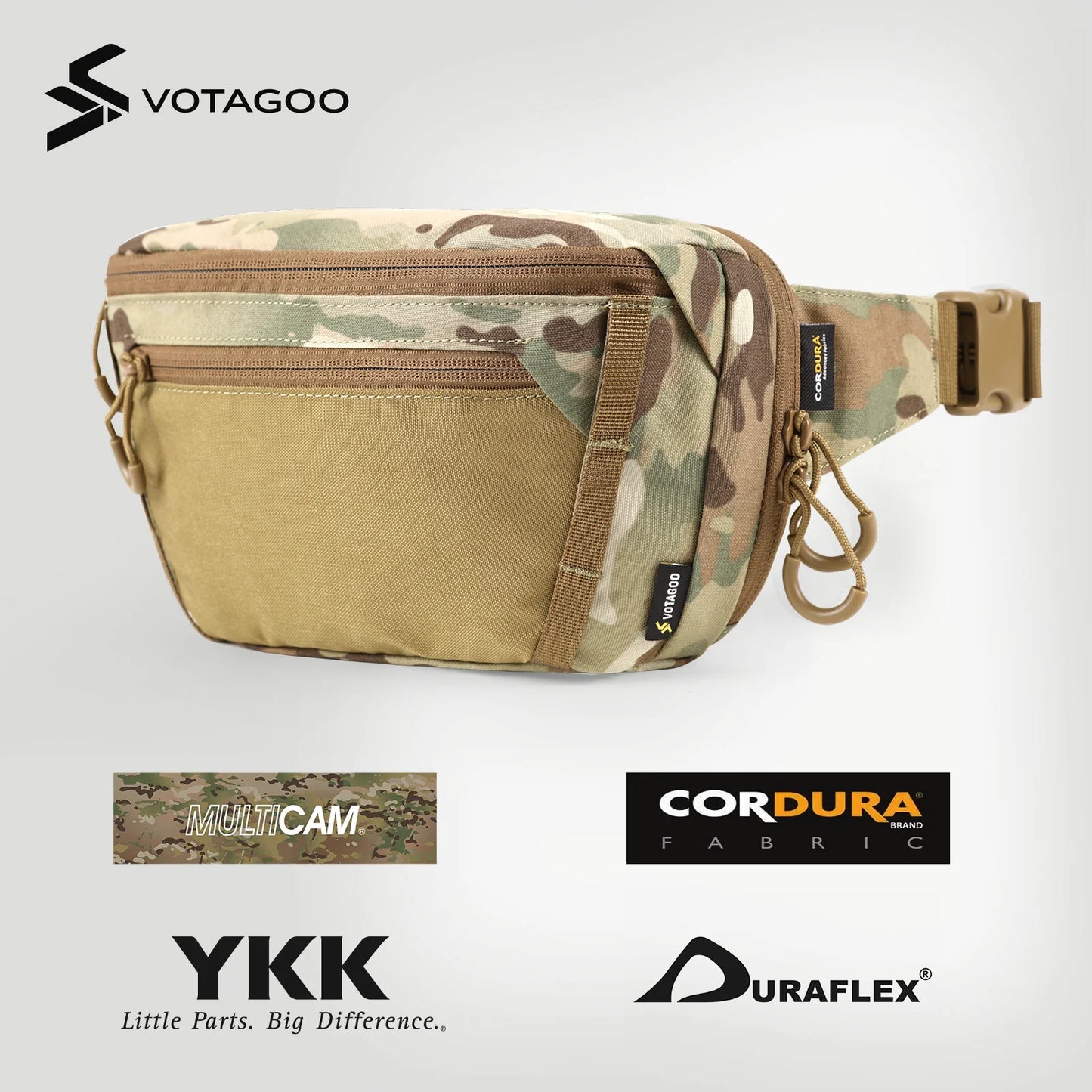 VOTAGOO Tactical CCW Fanny Bag - APEXTAC GEAR