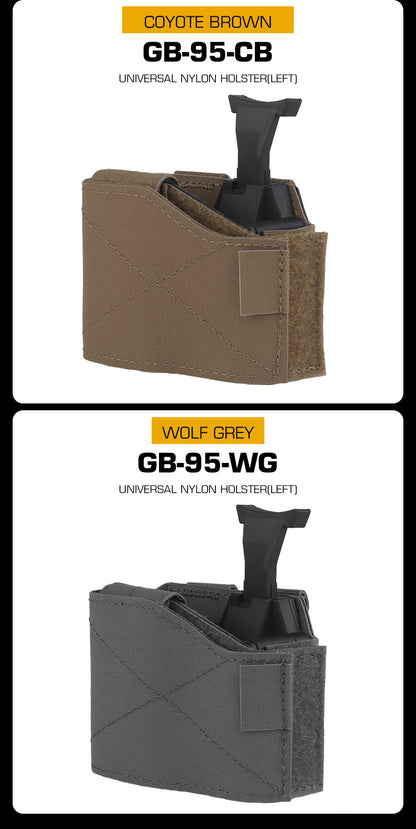 WOSPORT GB-95 universal nylon holster, left-hand view