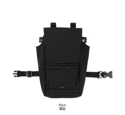 PEW Tactical FC Style TRAK tactical thigh bag with utility pouch and adjustable strap, designed for outdoor and tactical use.