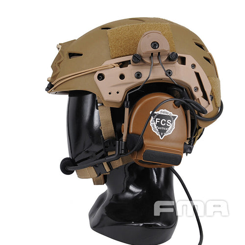 FMA FCS Tactical Headset COMTAC3 Headset Communication Pickup Noise Reduction - DE - APEXTAC GEAR