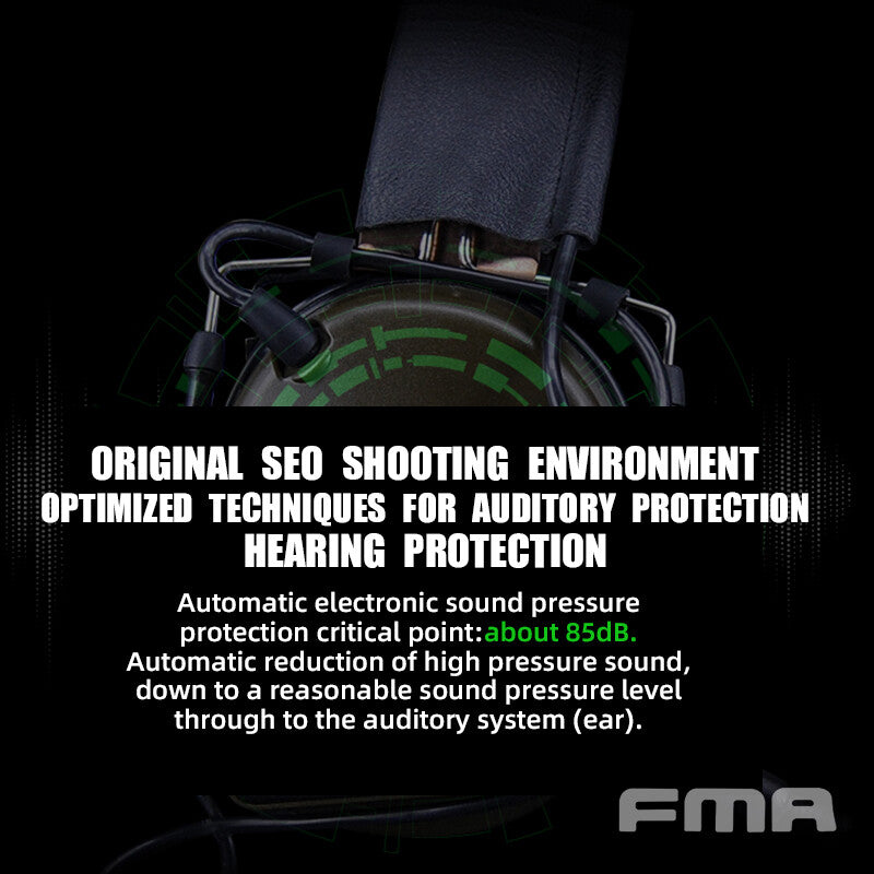 FMA FCS Tactical Headset COMTAC3 Headset Communication Pickup Noise Reduction - DE - APEXTAC GEAR