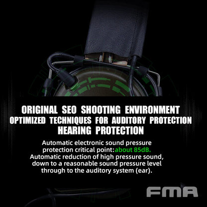 FMA FCS Tactical Headset COMTAC3 Headset Communication Pickup Noise Reduction - DE - APEXTAC GEAR