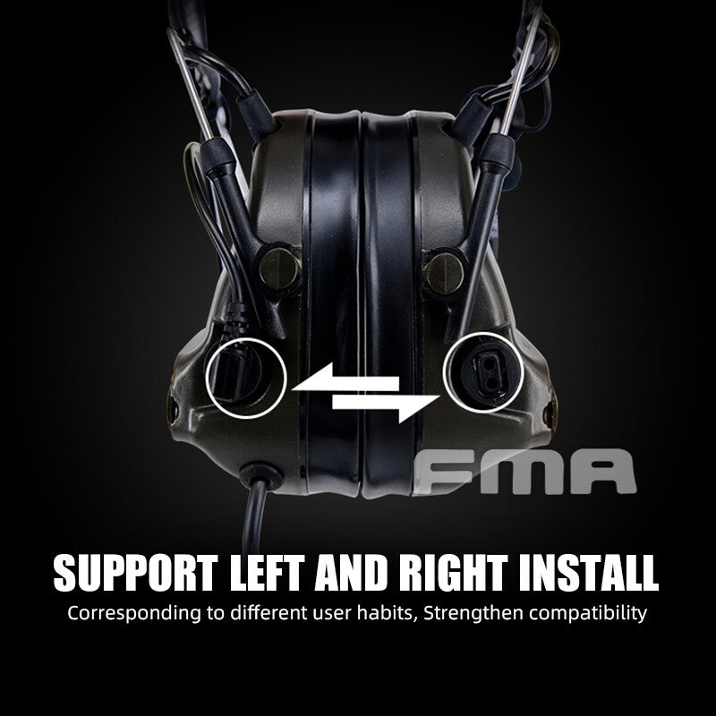 FMA FCS Tactical Headset COMTAC3 Headset Communication Pickup Noise Reduction - DE - APEXTAC GEAR