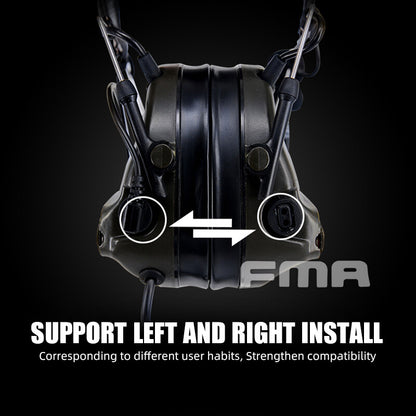 FMA FCS Tactical Headset COMTAC3 Headset Communication Pickup Noise Reduction - DE - APEXTAC GEAR