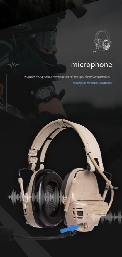 FMA FCS Tactical FE Headset Digital Pickup Noise Reduction Headset - FG - APEXTAC GEAR