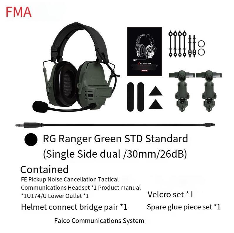 FMA FCS Tactical FE Headset Digital Pickup Noise Reduction Headset - FG - APEXTAC GEAR