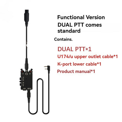 FMA FCS Tactical CNC Metal MPU5 Dual-Pass PTT Device - APEXTAC GEAR