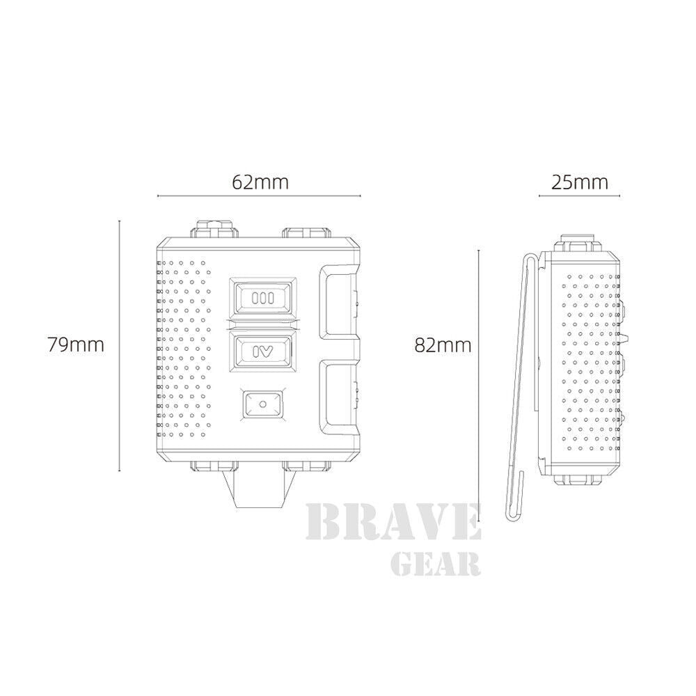 FMA FCS Headset Military Gear Communication V60 PTT - TAN - APEXTAC GEAR