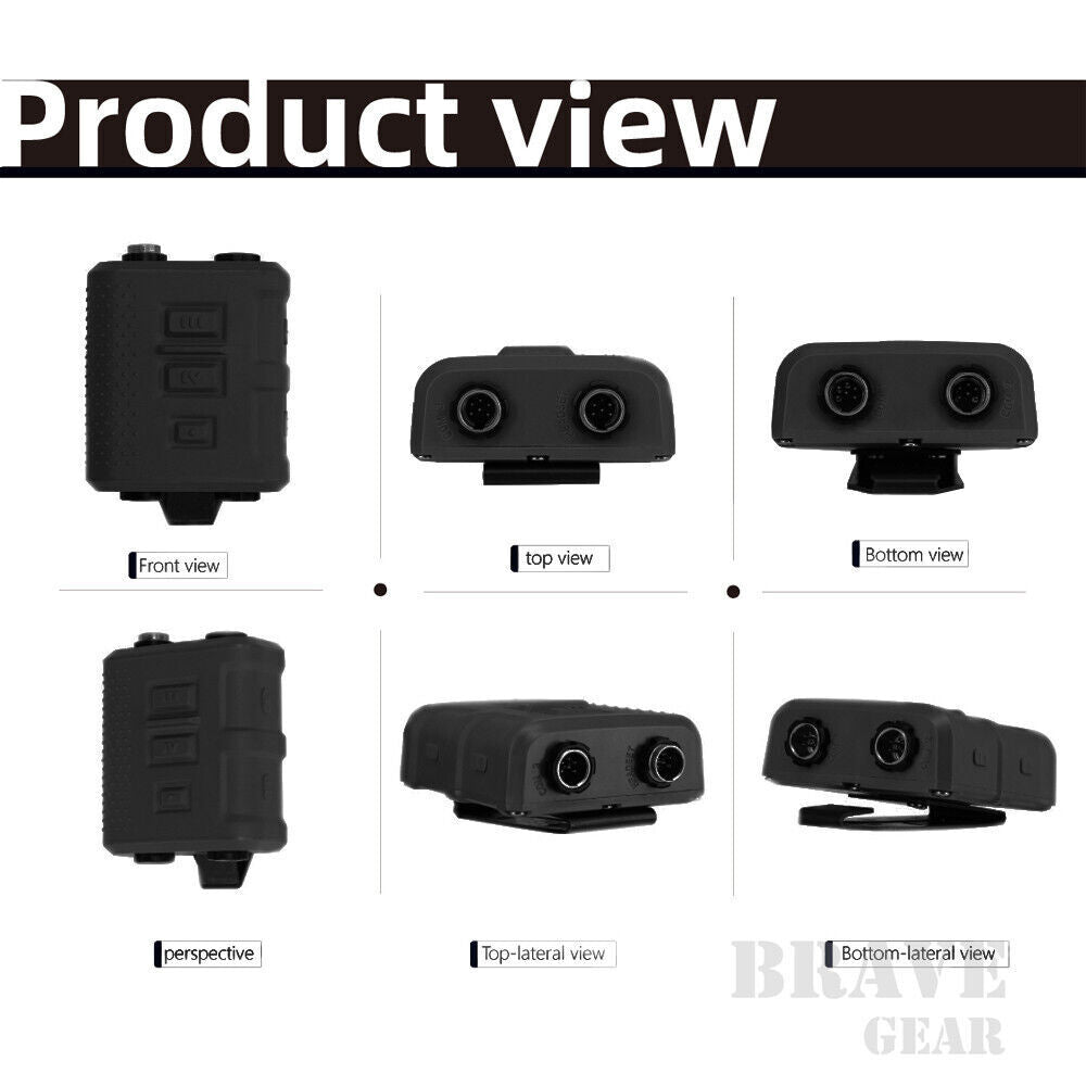 FMA FCS Headset Military Gear Communication V60 PTT - TAN - APEXTAC GEAR