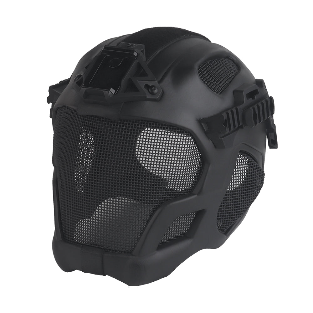 WOSPORT W23 Full Protection Tactical Helmet (HL-107) - BLACK - APEXTAC GEAR
