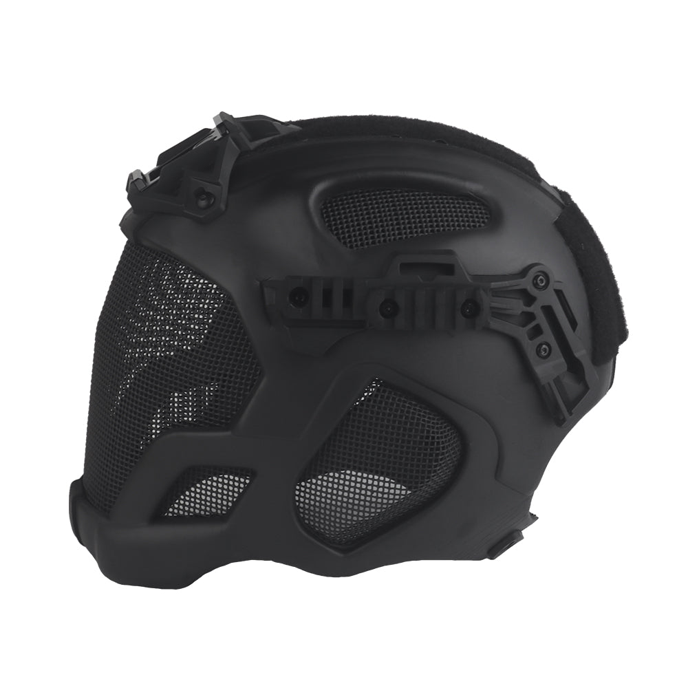 WOSPORT W23 Full Protection Tactical Helmet (HL-107) - BLACK - APEXTAC GEAR