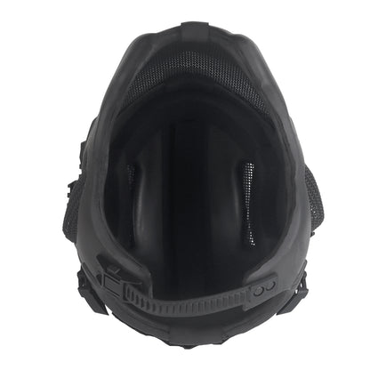 WOSPORT W23 Full Protection Tactical Helmet (HL-107) - BLACK - APEXTAC GEAR
