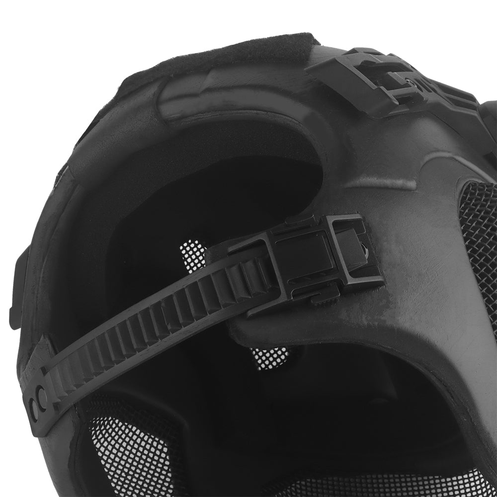 WOSPORT W23 Full Protection Tactical Helmet (HL-107) - BLACK - APEXTAC GEAR