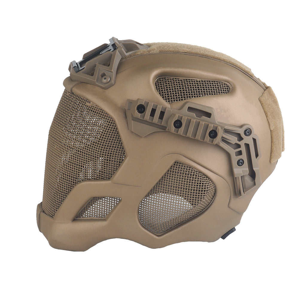 WOSPORT W23 Full Protection Tactical Helmet (HL-107) - TAN - APEXTAC GEAR