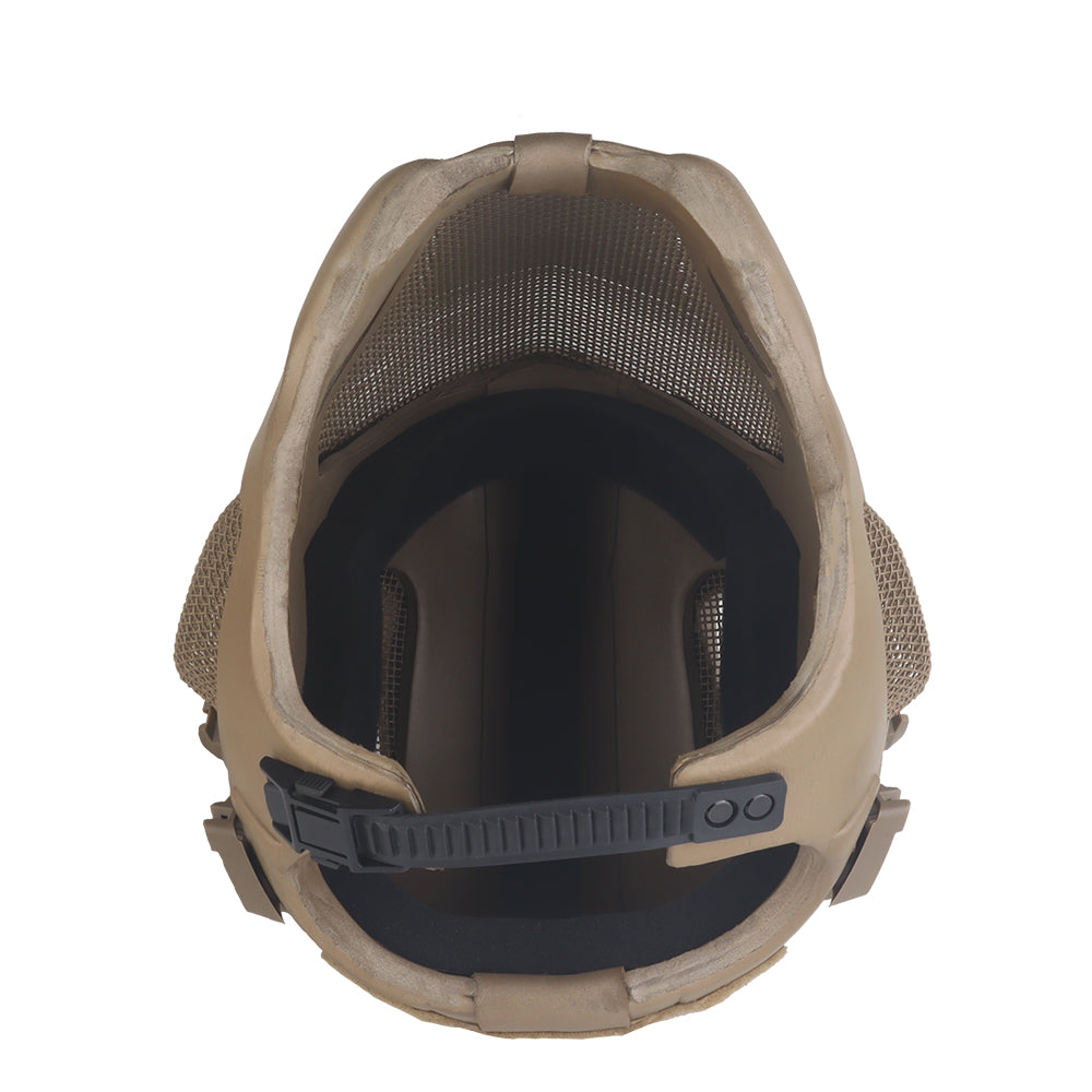 WOSPORT W23 Full Protection Tactical Helmet (HL-107) - TAN - APEXTAC GEAR