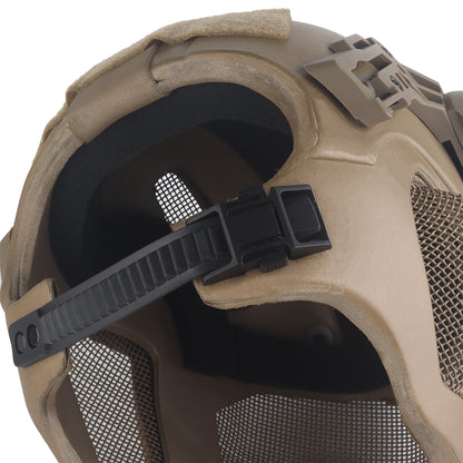 WOSPORT W23 Full Protection Tactical Helmet (HL-107) - TAN - APEXTAC GEAR